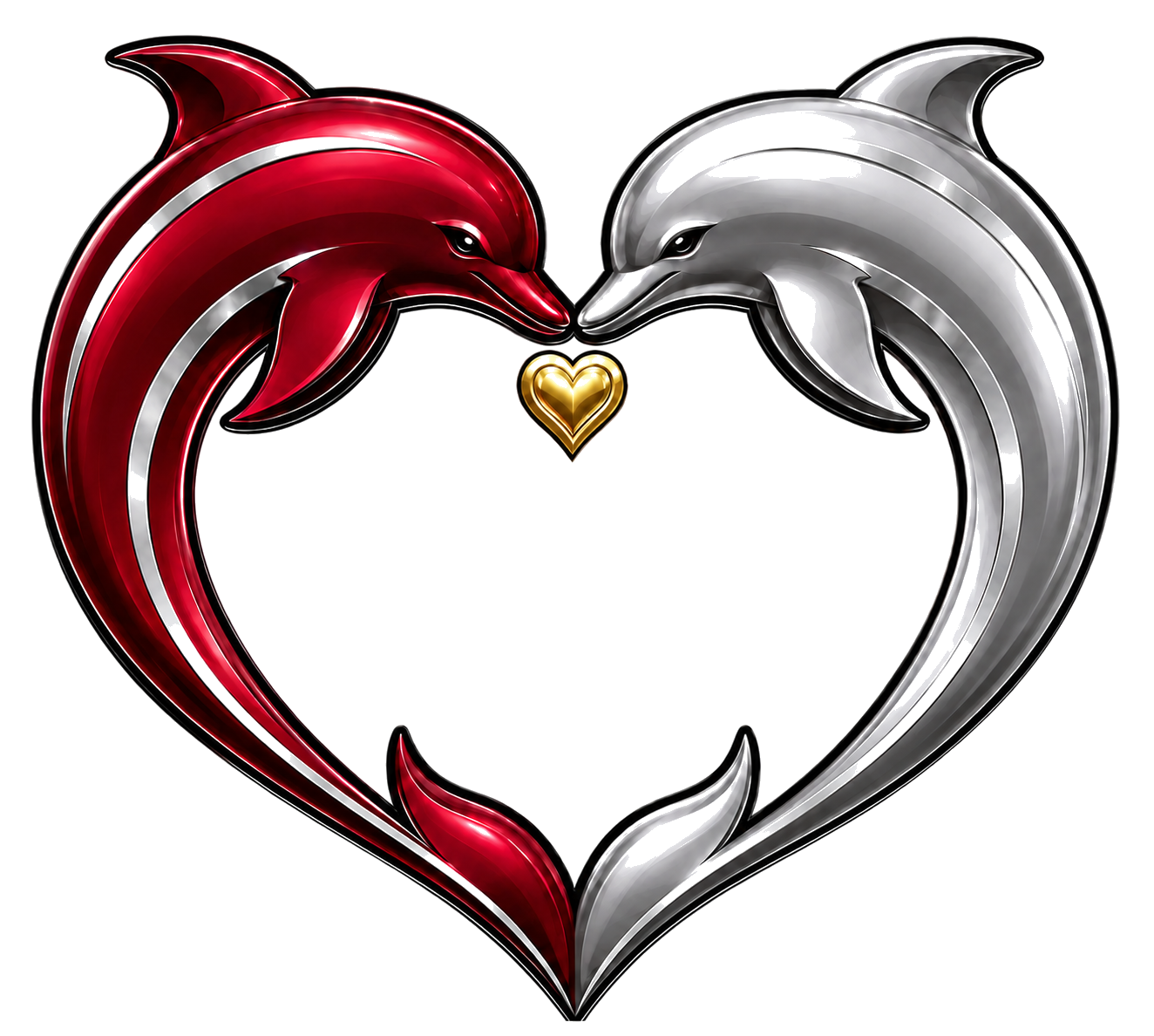 Pro LJ Dolphin Heart signature mark